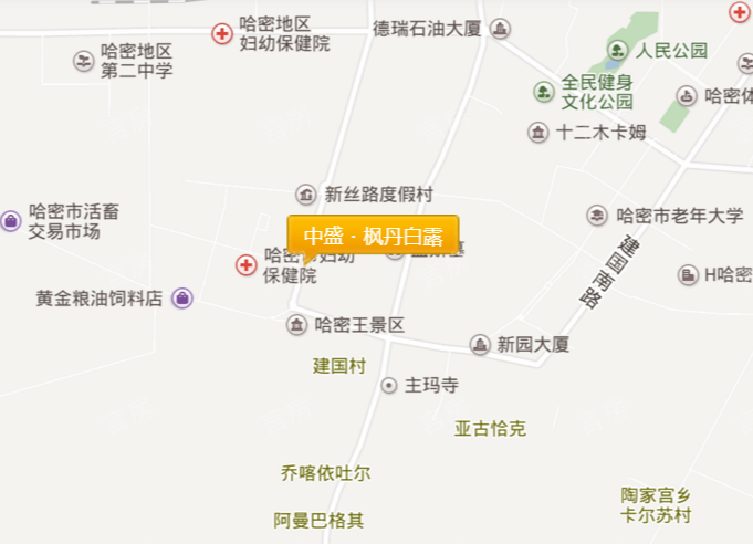 中盛·枫丹白露位置图