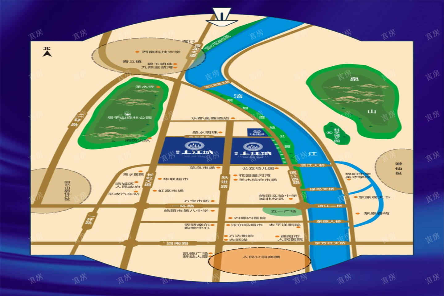 福星上江城位置图