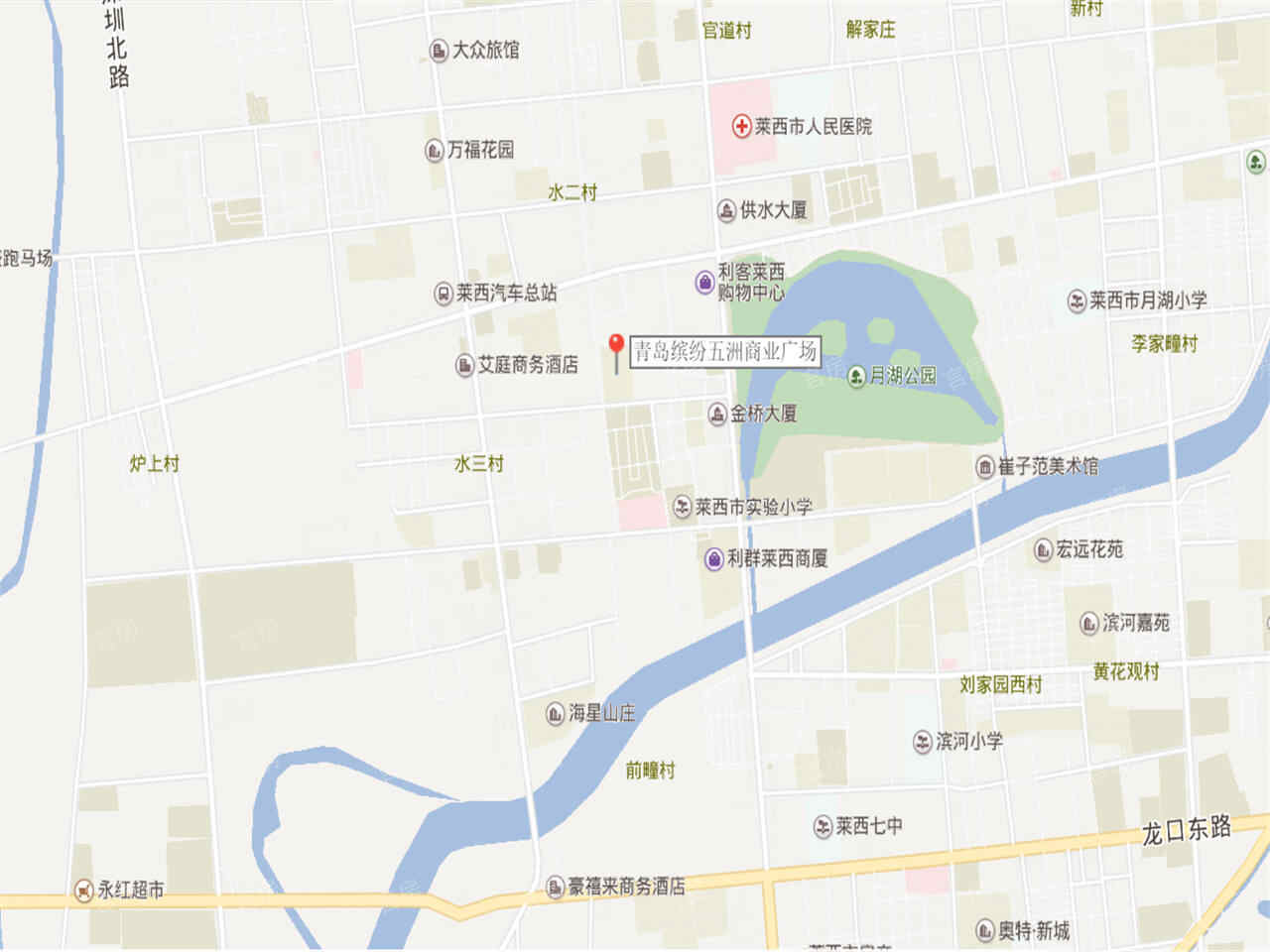 青岛缤纷五洲商业广场位置图