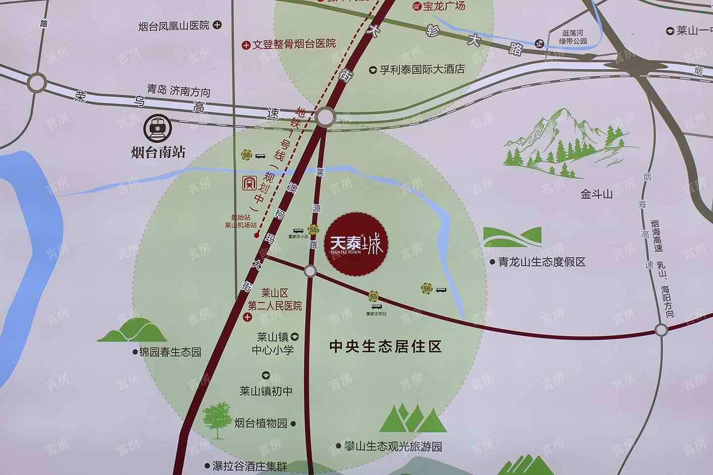天泰城位置图