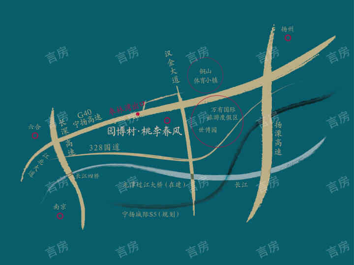 园博村·桃李春风位置图