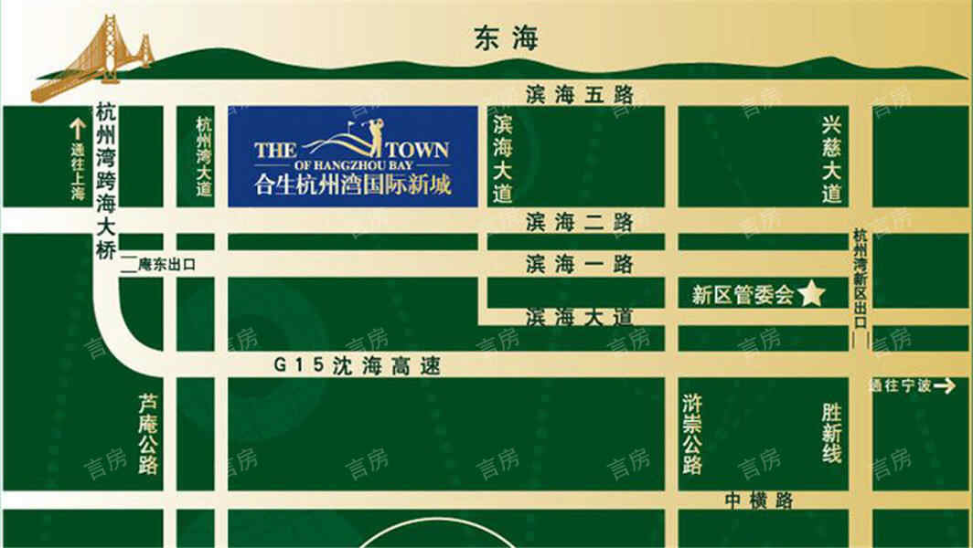 合生杭州湾国际新城位置图