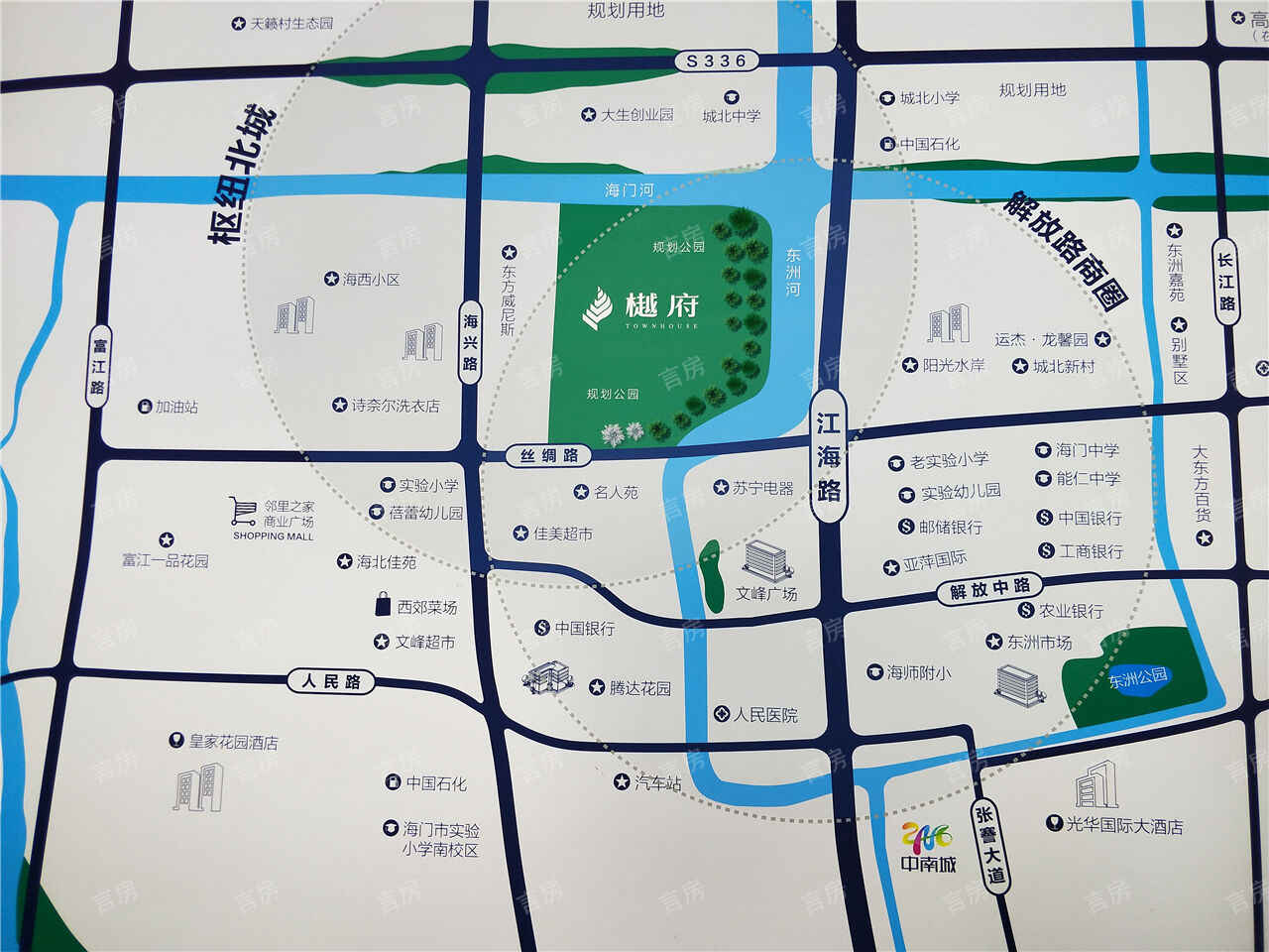 海门中南樾府位置图