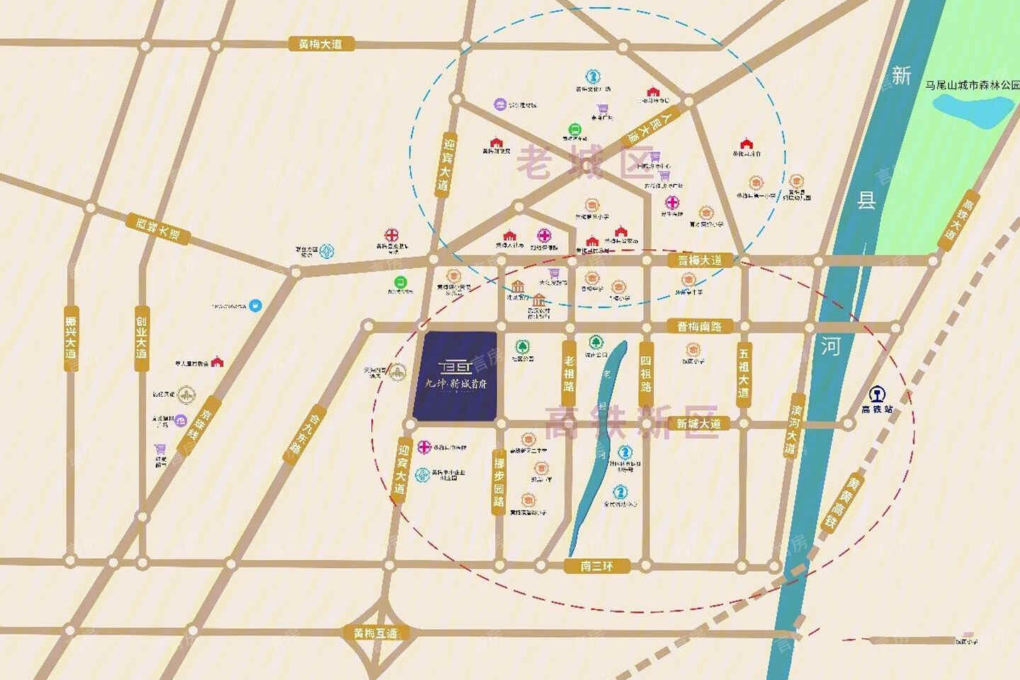 九坤新城首府位置图