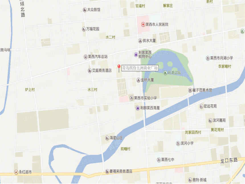青岛缤纷五洲商城位置图