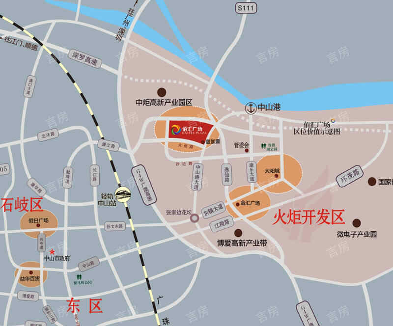佰汇广场位置图
