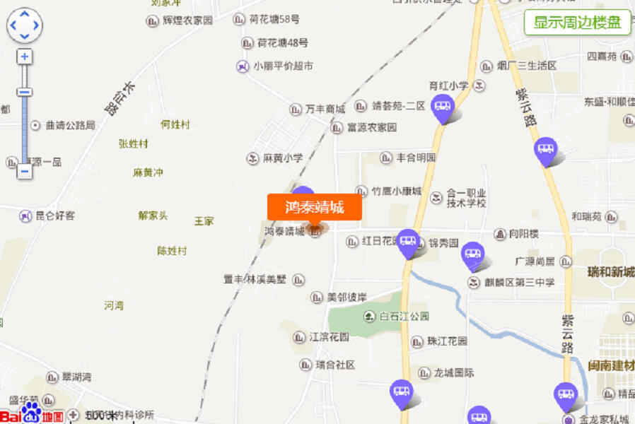 鸿泰靖城位置图