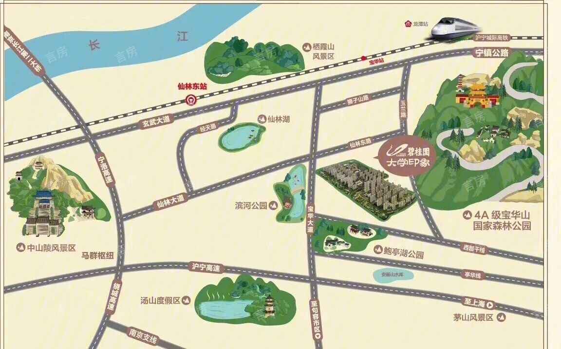 碧桂园大学印象·崇文苑位置图