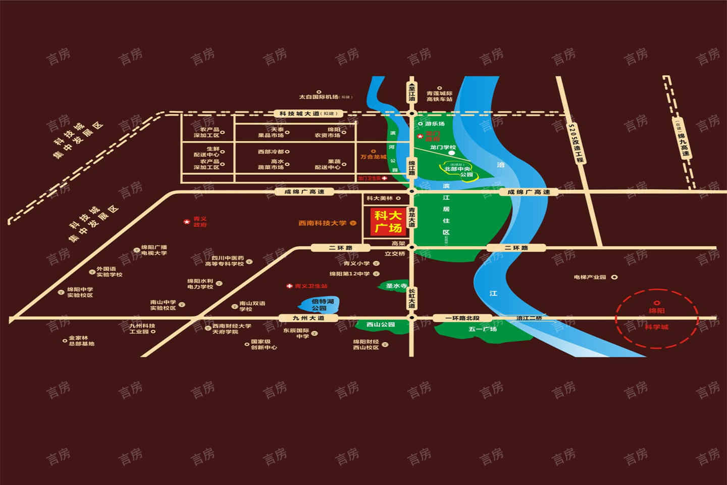 科大广场位置图