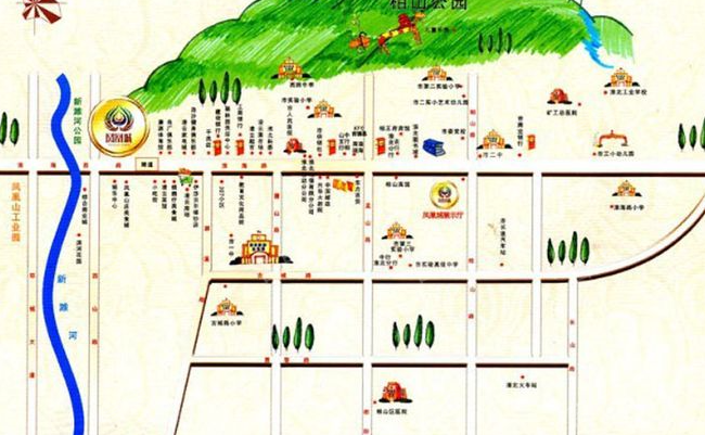 淮北凤凰城位置图