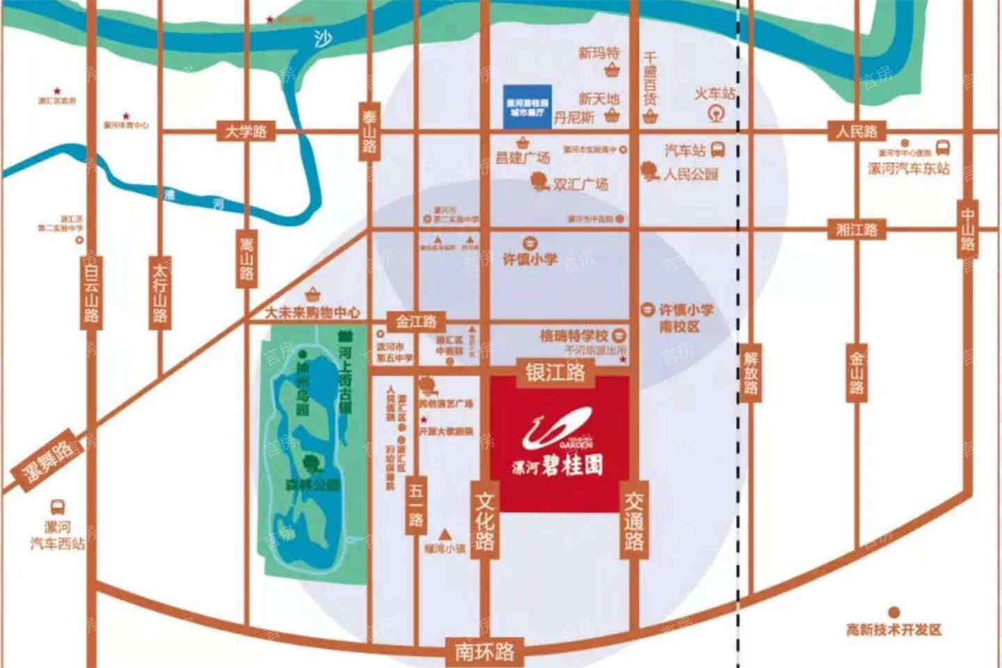 漯河碧桂园位置图