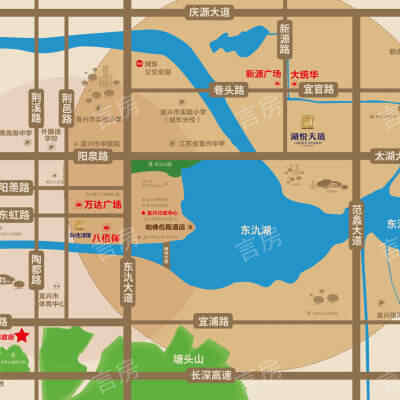 碧桂园湖悦天境位置图