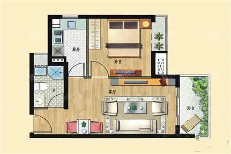 四季公寓户型图