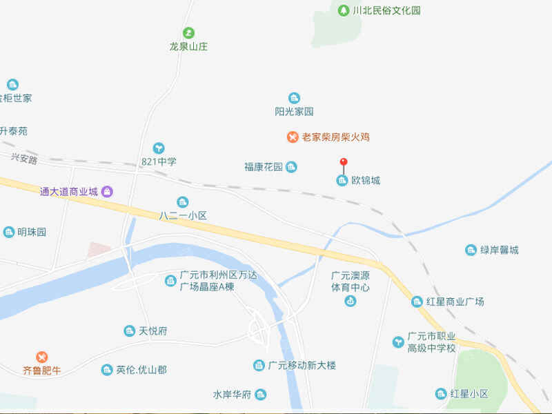 卓新·欧锦城位置图