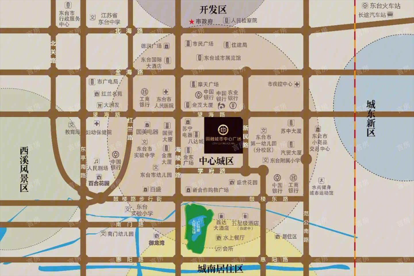 圆融城市中心广场位置图