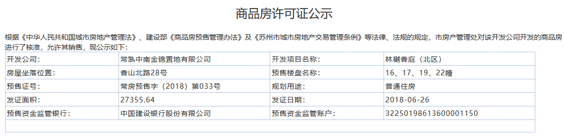 中南林樾开发商营业执照