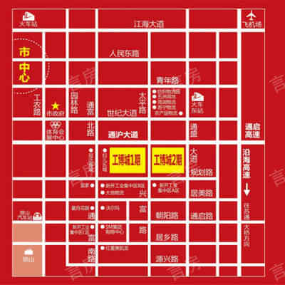中国南通工业博览城位置图