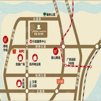 凯蓝滨江公馆位置图