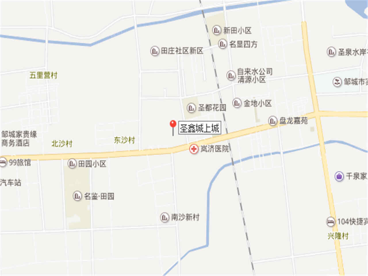 圣鑫城上城位置图