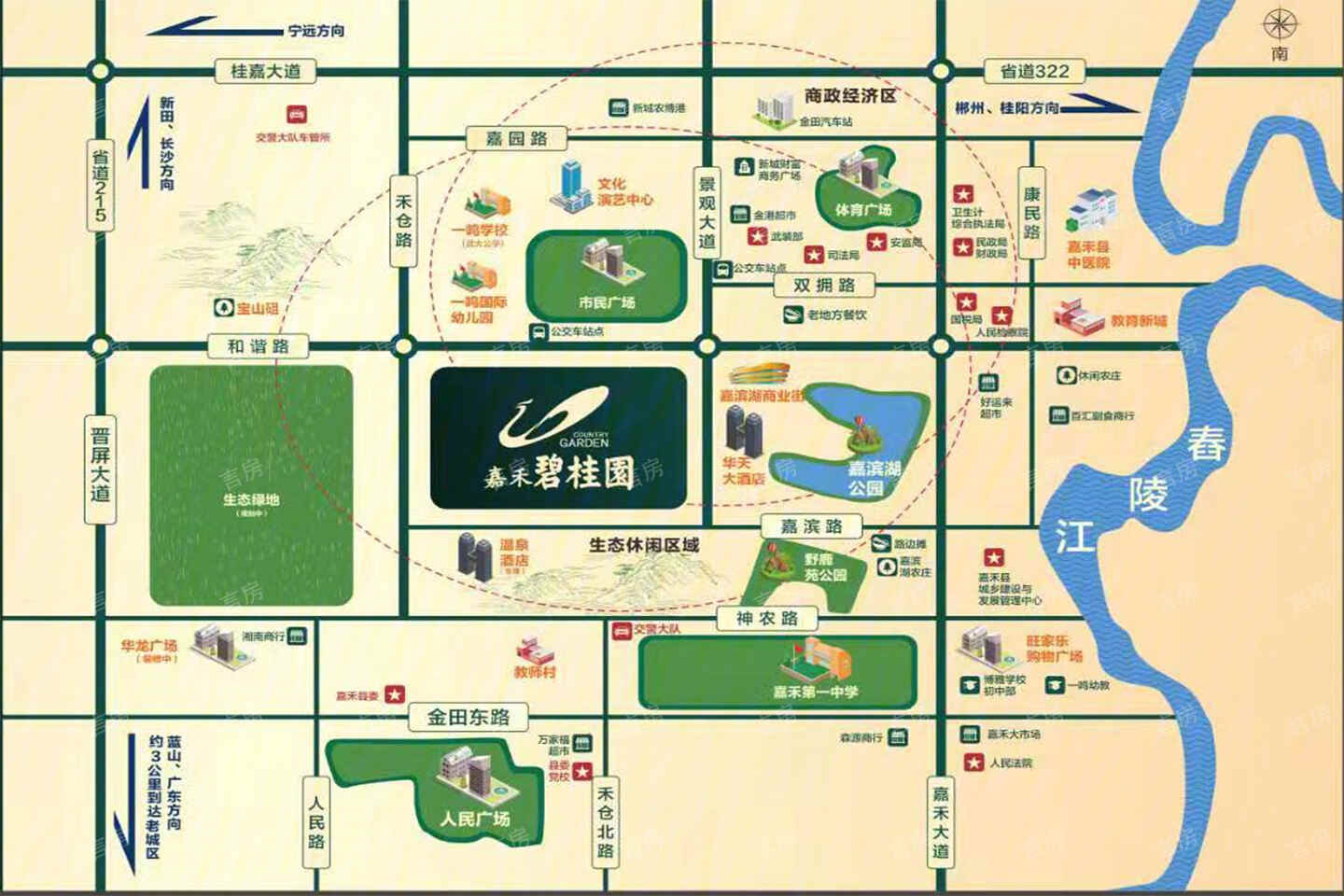 嘉禾碧桂园位置图