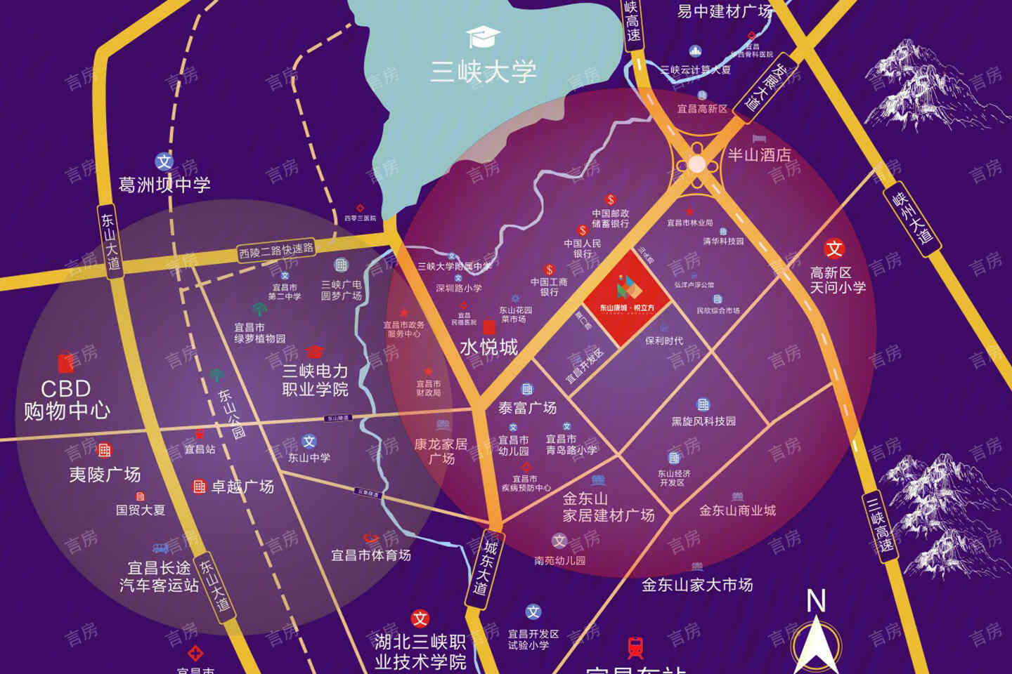 东山康城位置图