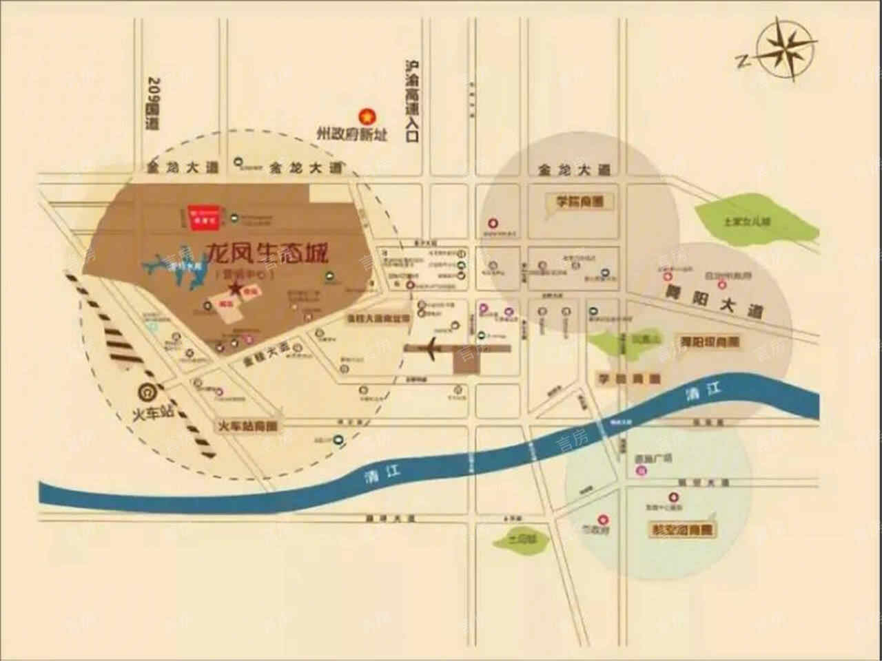 龙凤生态城位置图