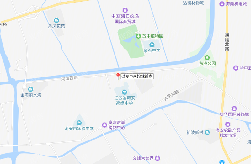 港龙中南翰林首府位置图
