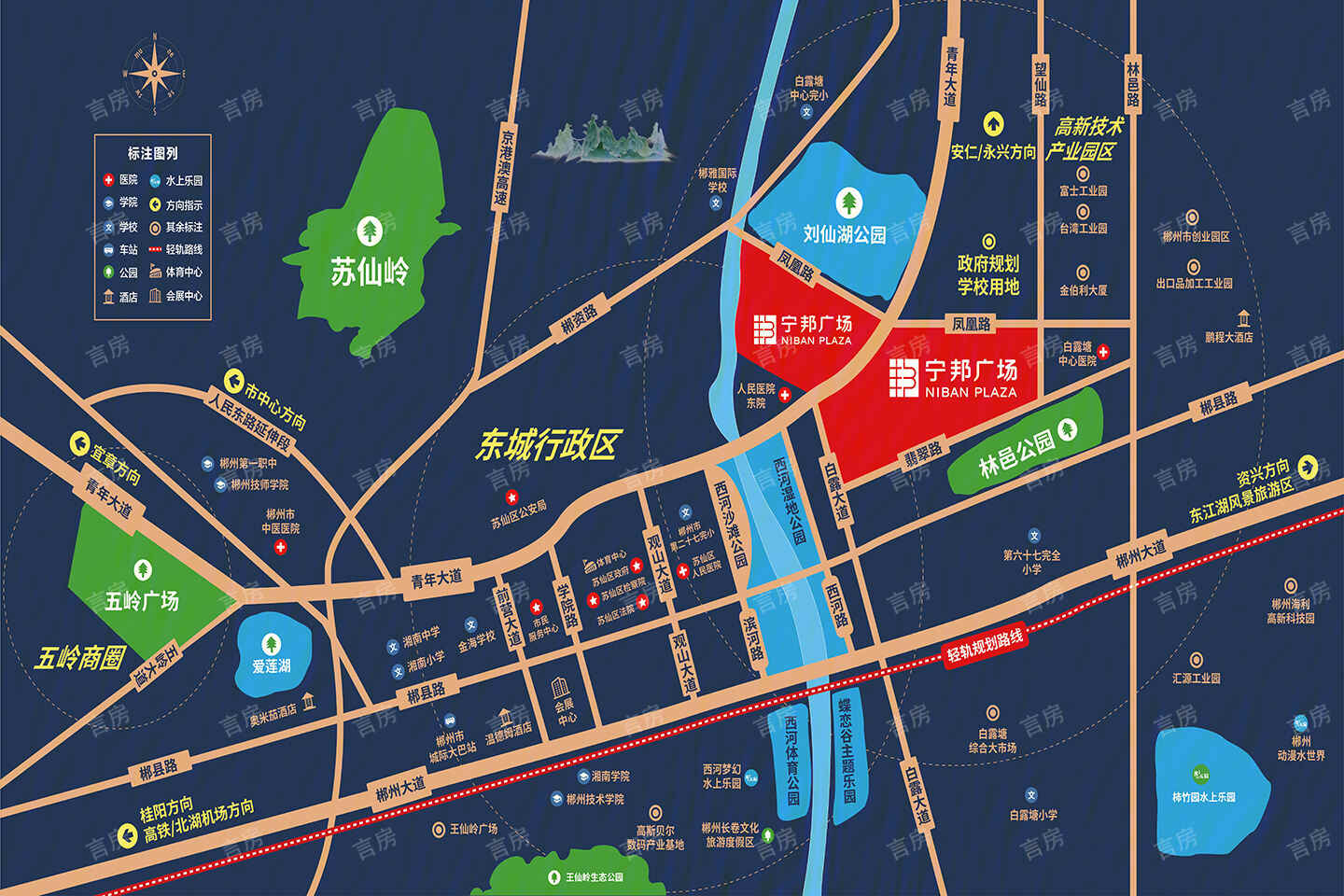 郴州宁邦广场位置图