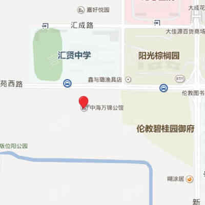 中海万锦公馆位置图
