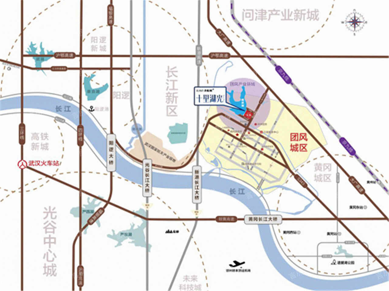 孔雀城十里湖光位置图