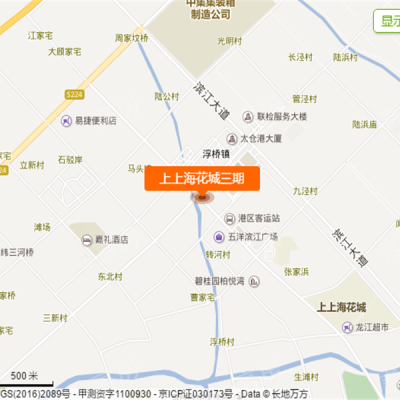 上上海花城三期位置图