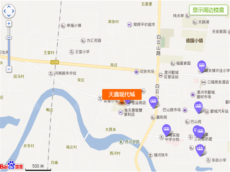 天鑫现代城位置图