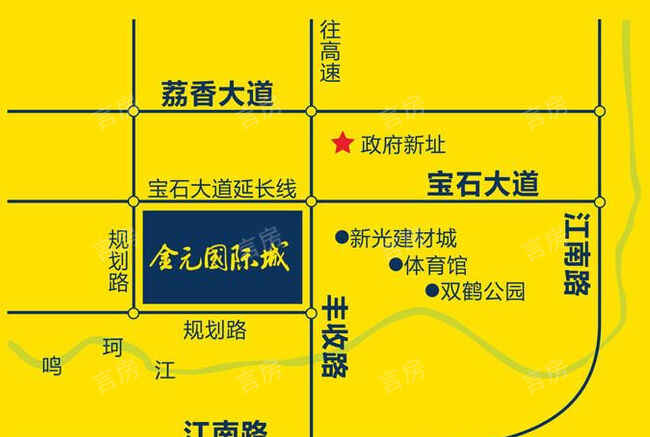 金元国际城位置图
