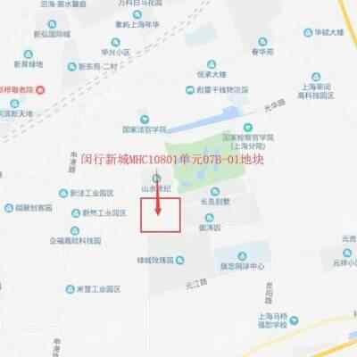 闵行新城MHC10801单元07B-01地块位置图