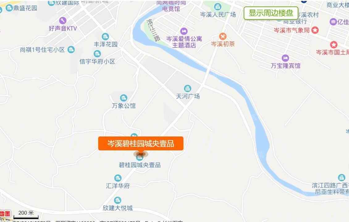 岑溪碧桂园城央壹品位置图