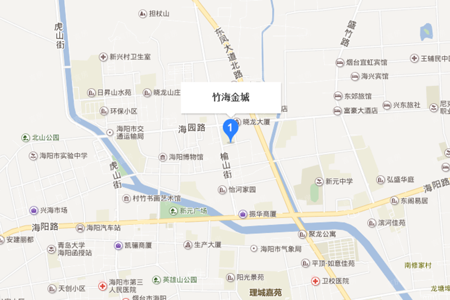 竹海金城位置图