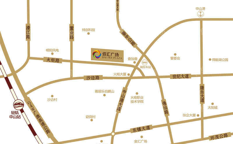 佰汇广场位置图
