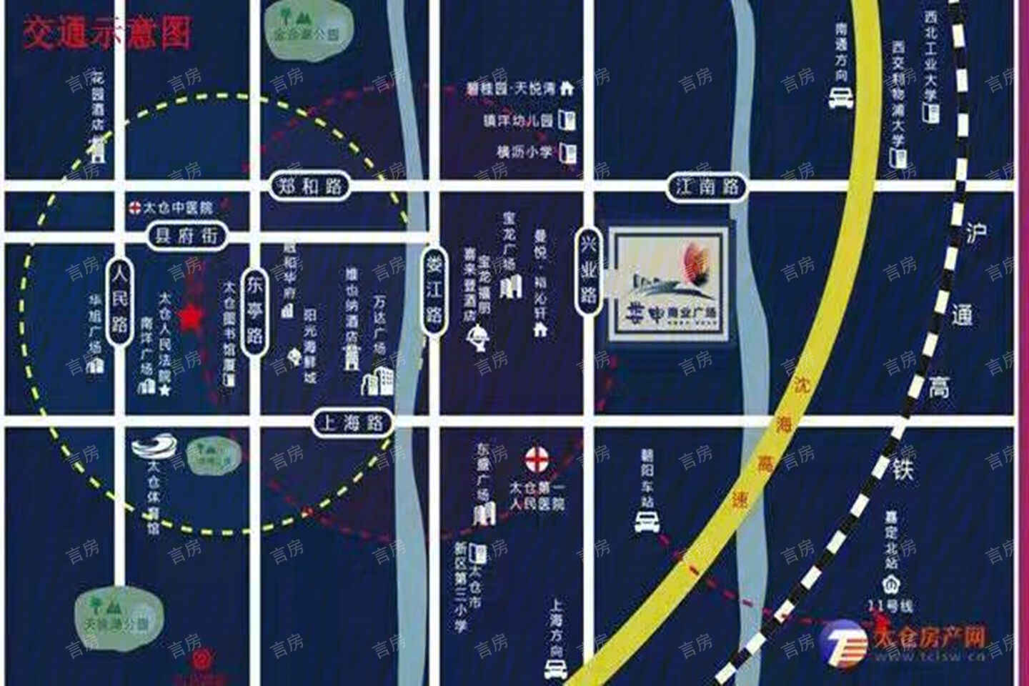 娄申商业广场位置图