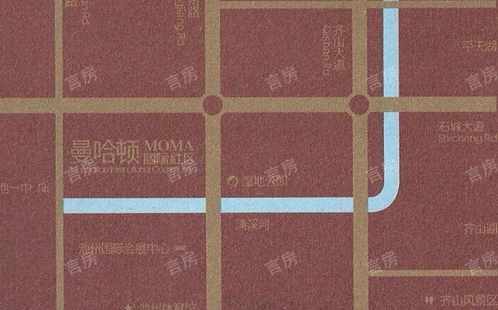 曼哈顿MOMA国际社区位置图