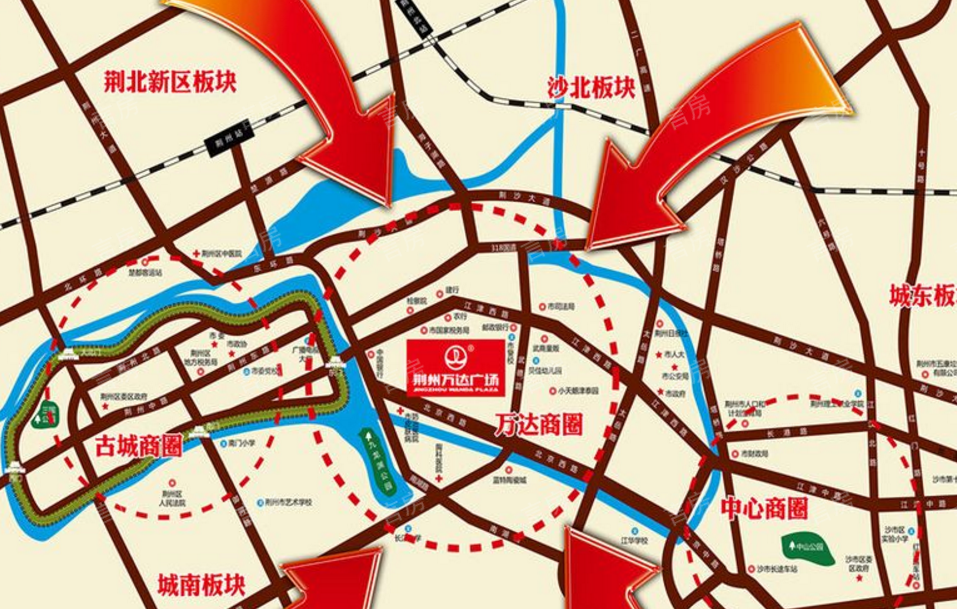 荆州万达广场位置图