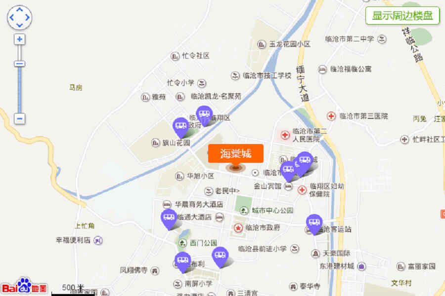 海棠城位置图