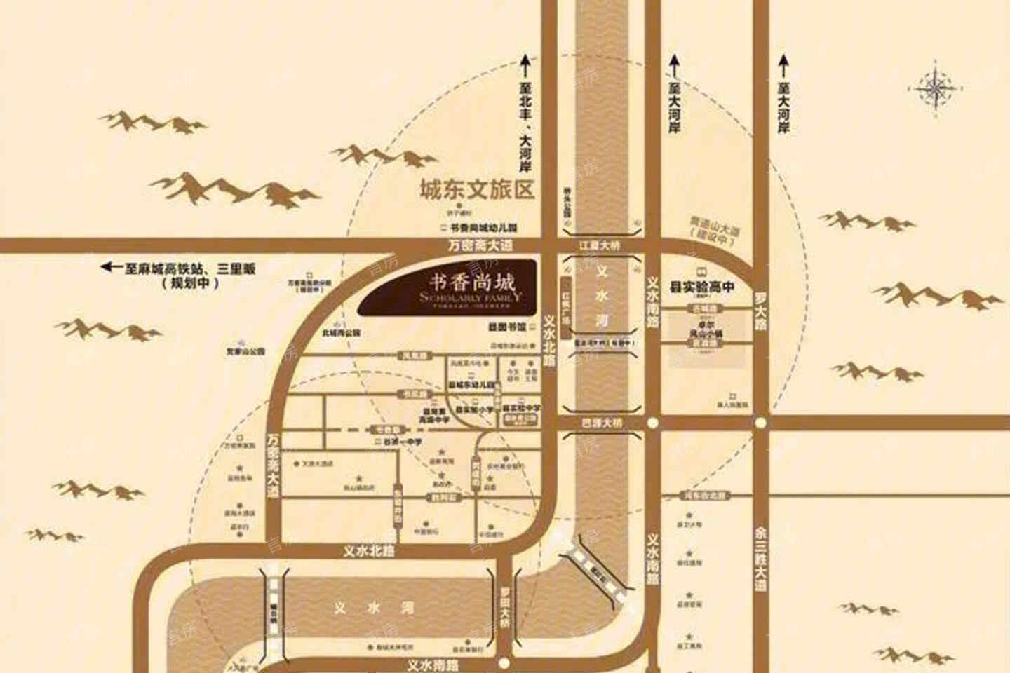 书香尚城位置图