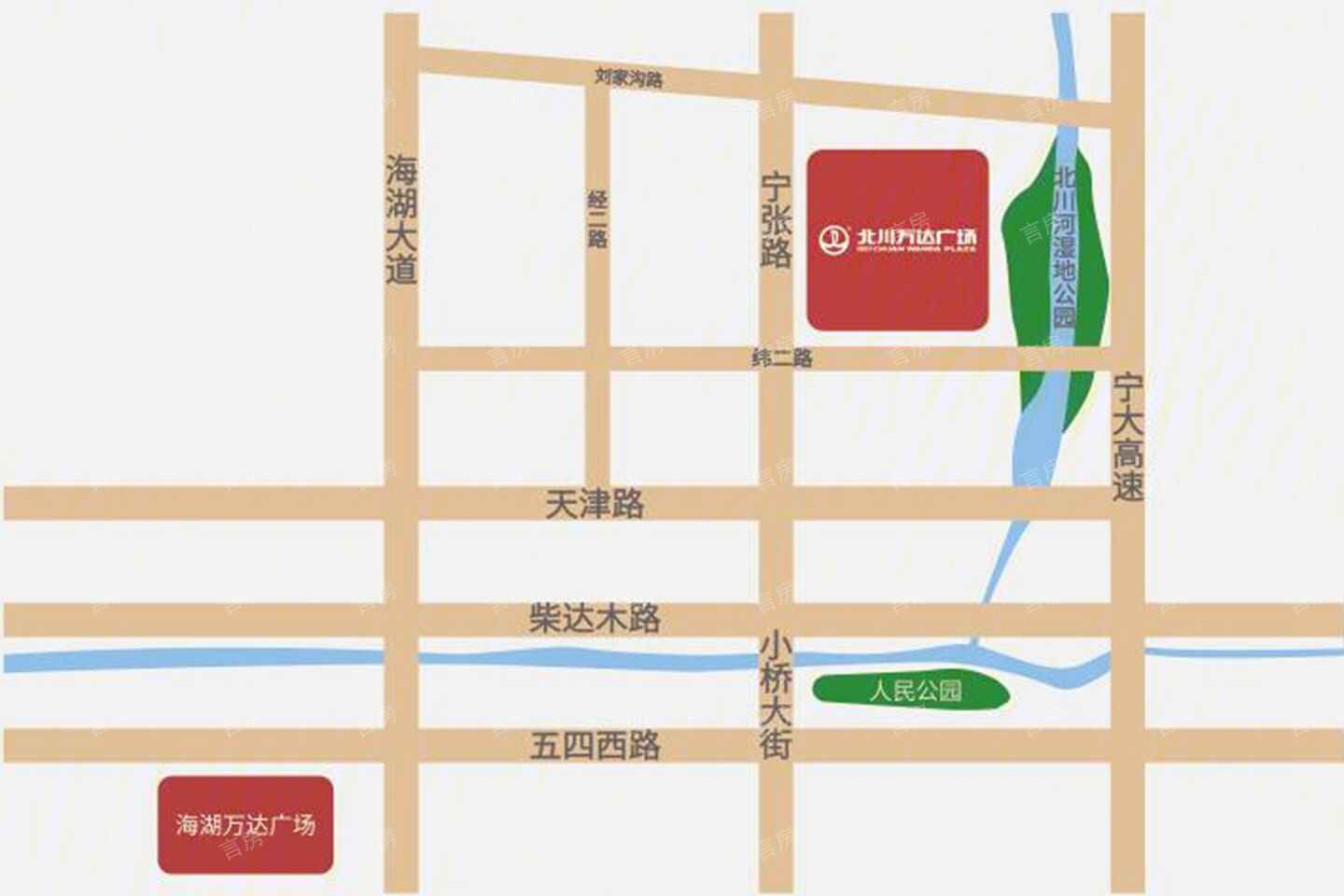 北川万达广场位置图