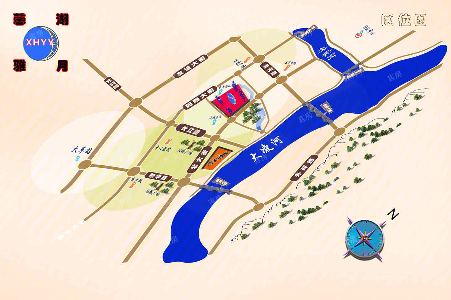 馨湖雅月位置图