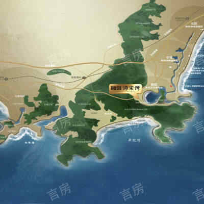 融创海棠湾位置图