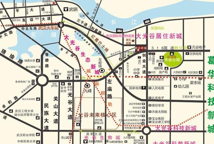 光谷新城位置图