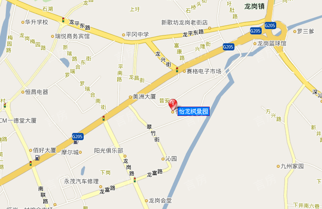 怡龙枫景园位置图