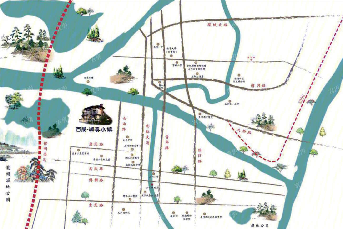 百晟澜溪小镇位置图