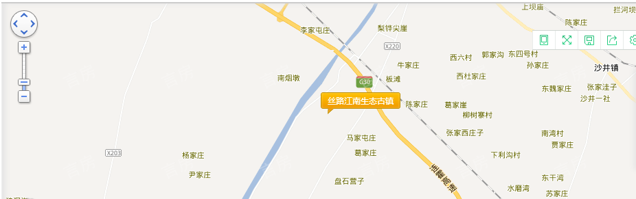 丝路江南生态古镇位置图